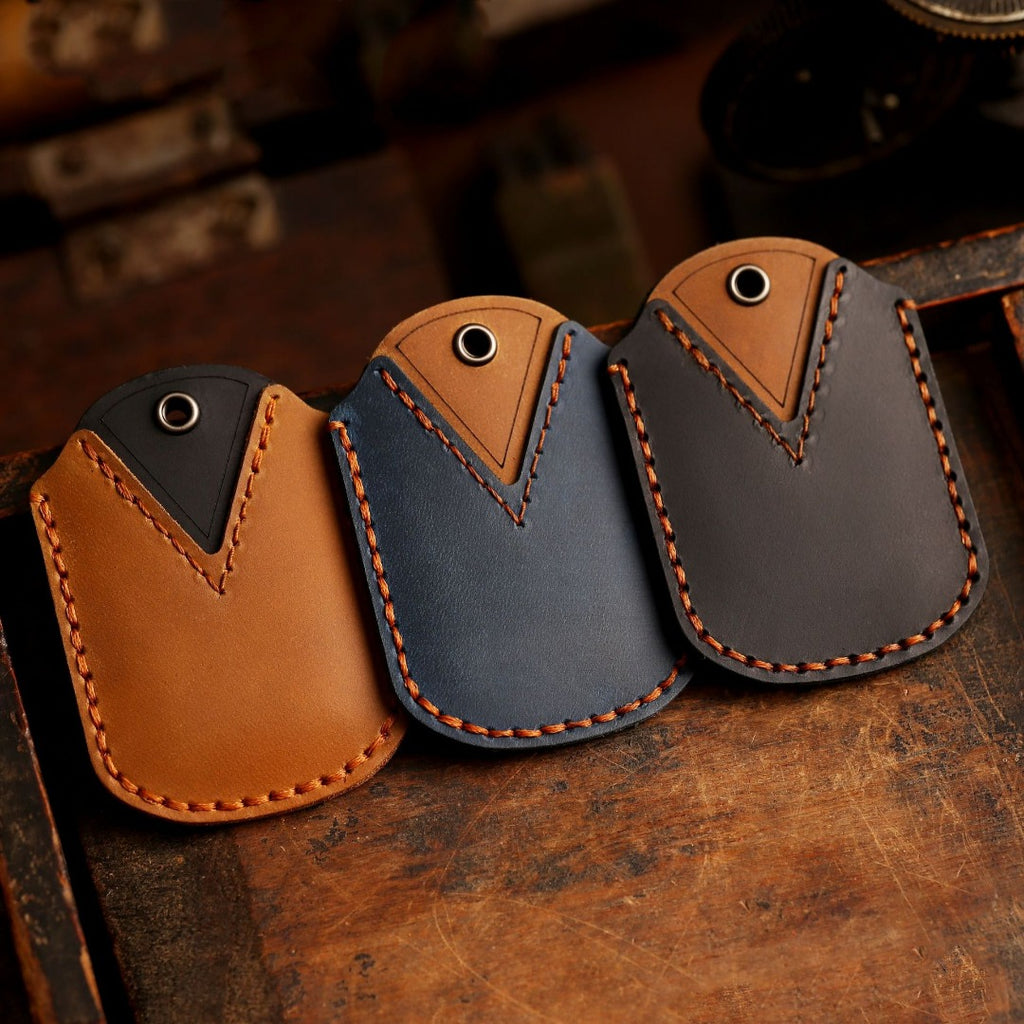 Étui de clé de voiture en cuir Toyota à 3 boutons