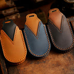 Audi A4L Q5L Q7 A4 A5 Autoschlüsselhülle aus Leder