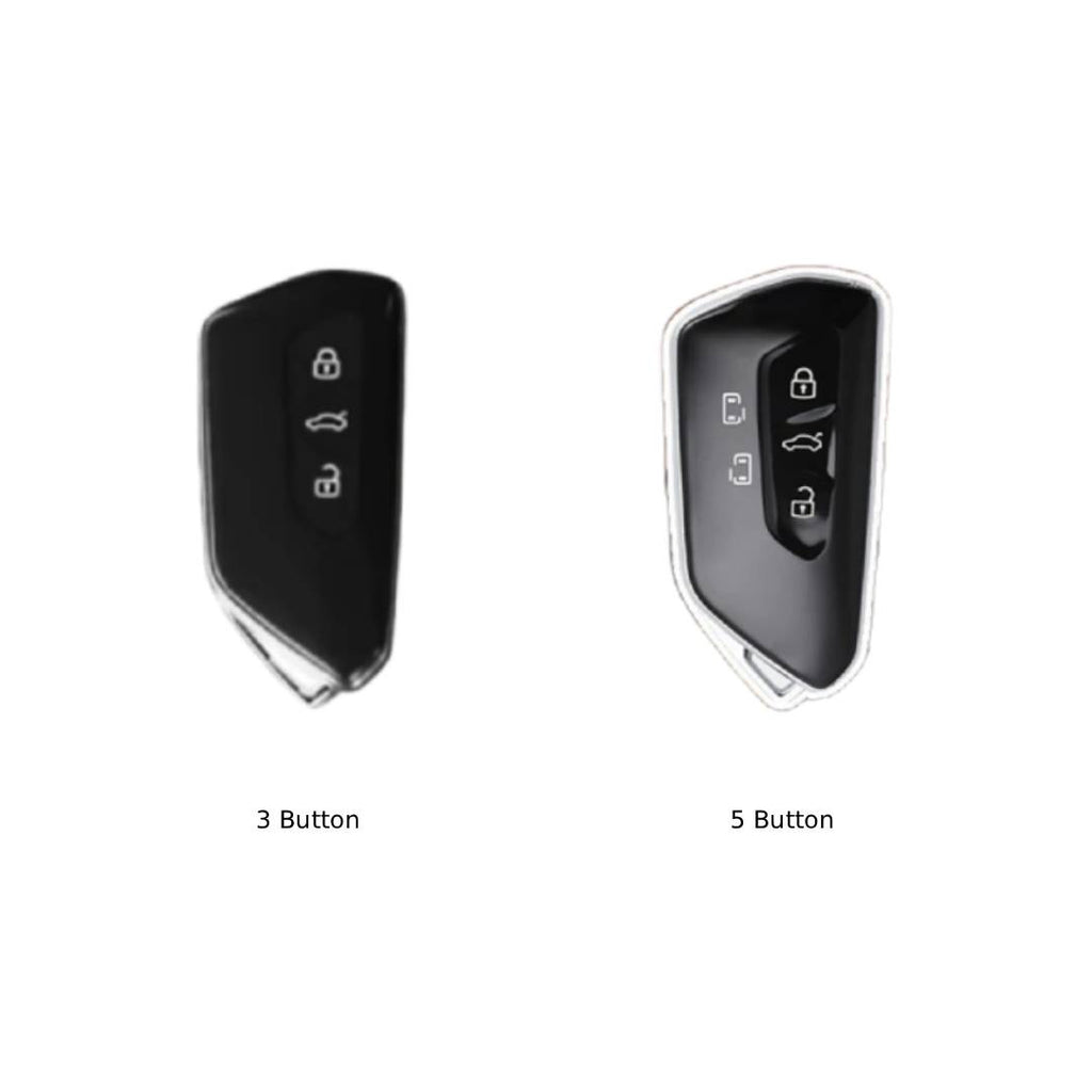 Volkswagen Golf 8 Touron ID6X ID4X ID6 Autoschlüsselhülle aus Leder mit 3,5 Tasten