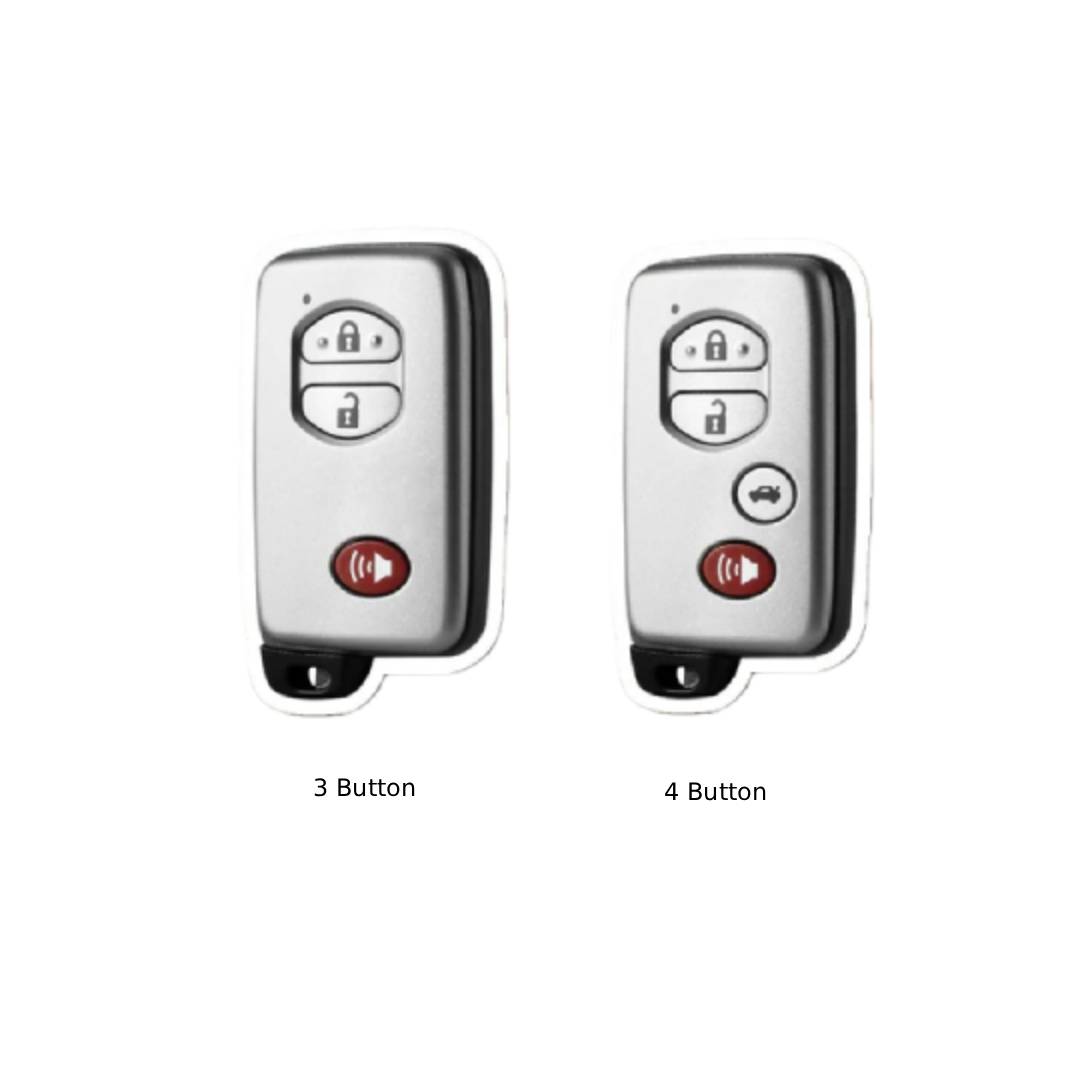 Toyota Camry Highlander Crown Autoschlüsselhülle aus Leder mit 3 und 4 Tasten