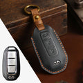Carsine Infiniti Leather Car Key Cover 3,4 Button Black / 3 Button-A