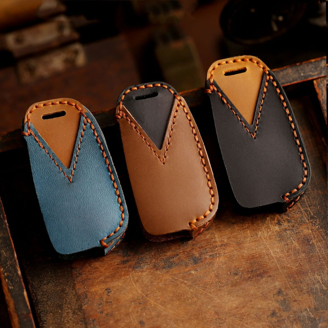 Audi A4L Q3 A3 Leder-Autoschlüsselhülle