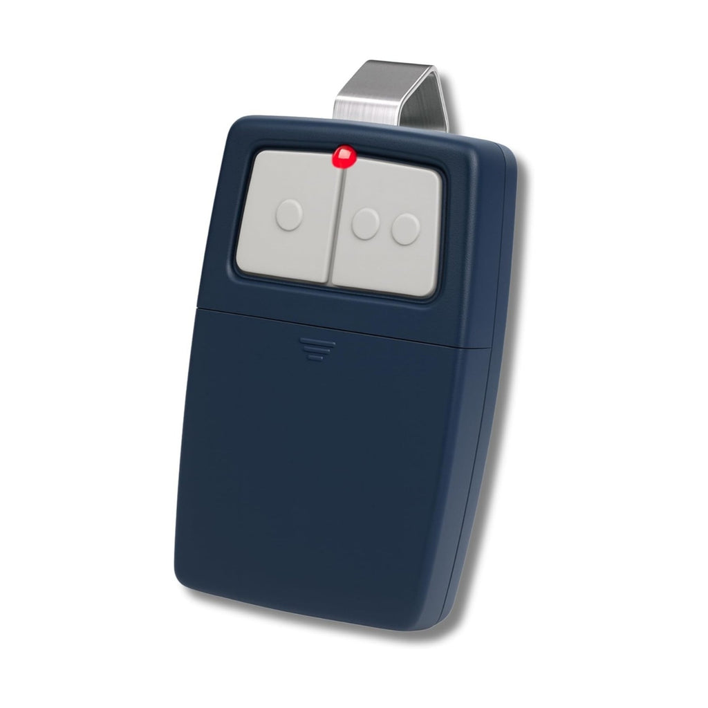 Carsine Universal Garage Remotes for LiftMaster, Chamberlain, Genie, Linear | Replaces Clicker KLIK1U, 375UT, 375LM | Operates 2 Doors or Gates, Dip Switch & Learn Button Ready Blue / 1 PCS