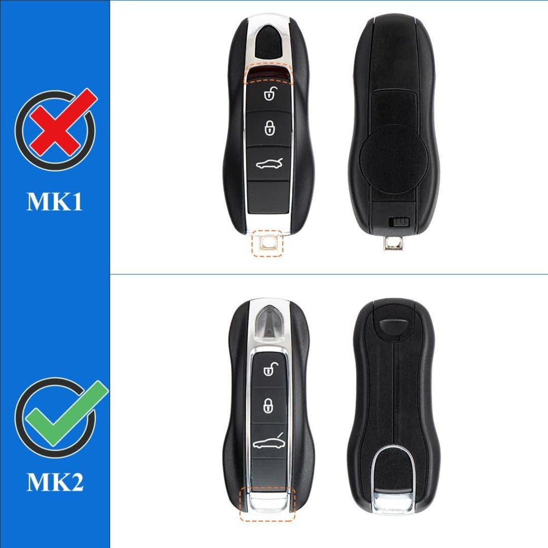 Porsche Schlüsselgehäuse-Ersatz, 3-teilig, lackierte Schlüsselabdeckung 