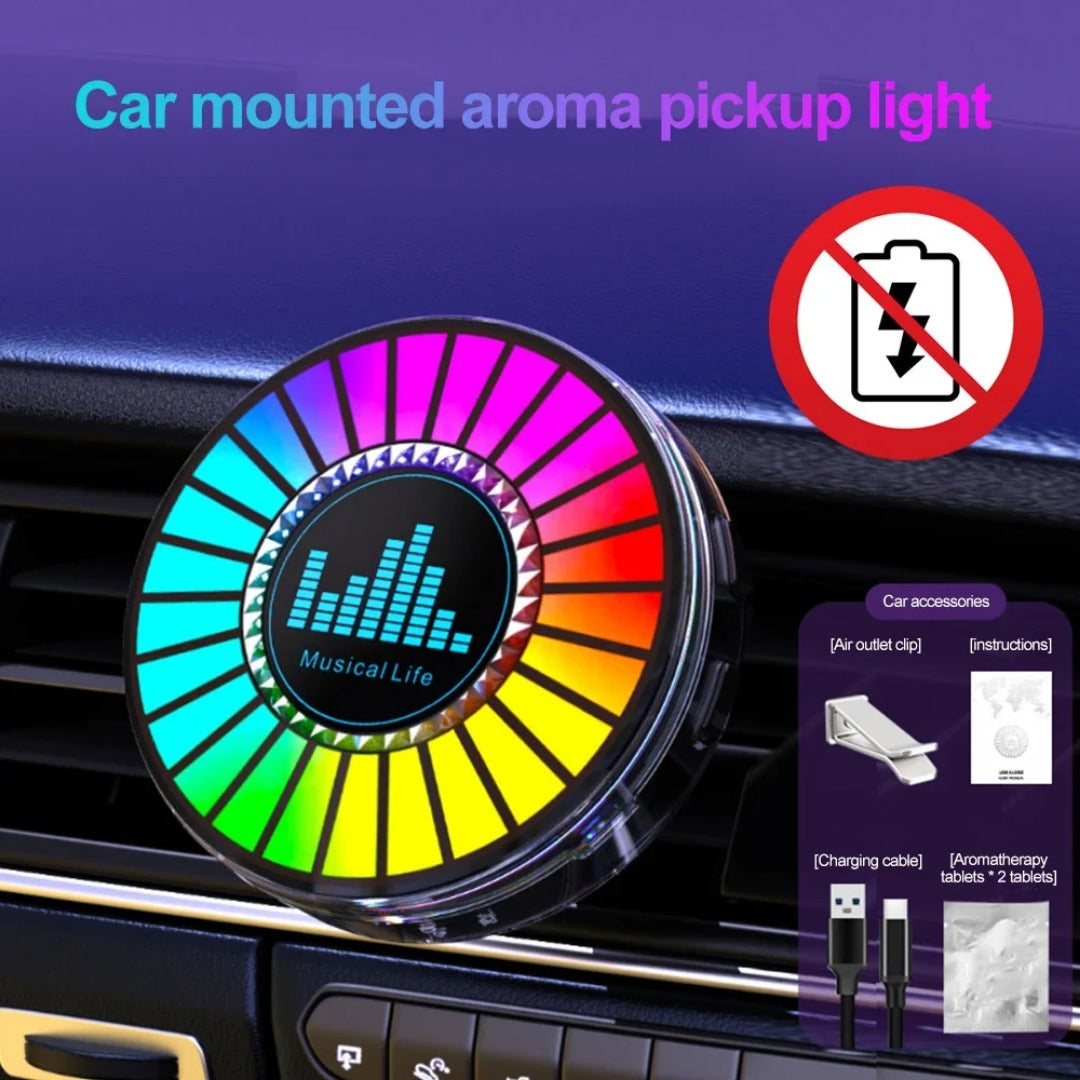 Car RGB Voice-controlled Music Atmosphere Light
