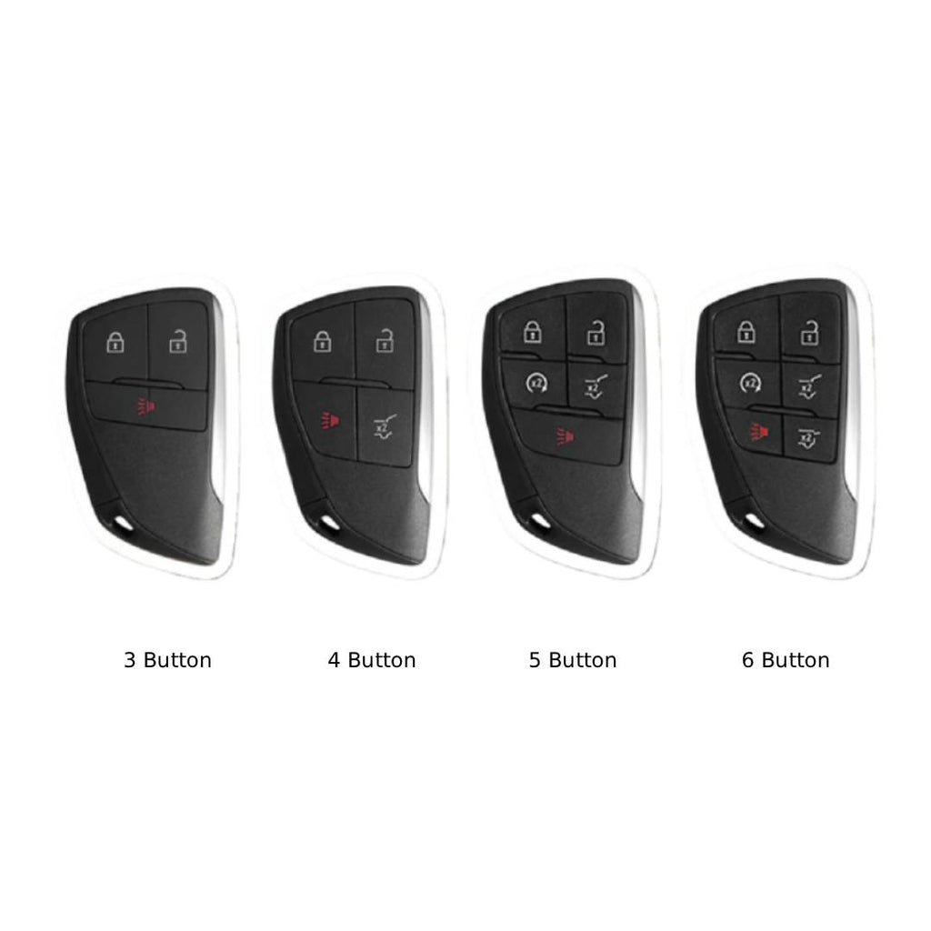 Buick Envision Leder-Autoschlüsselhülle für 3, 4, 5 und 6 Tasten