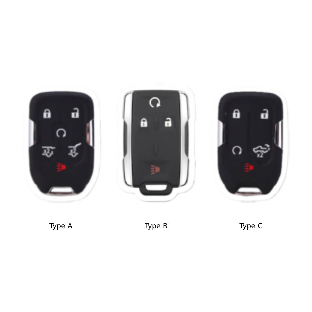 Étui pour clé de voiture GMC Yukon à bords dorés