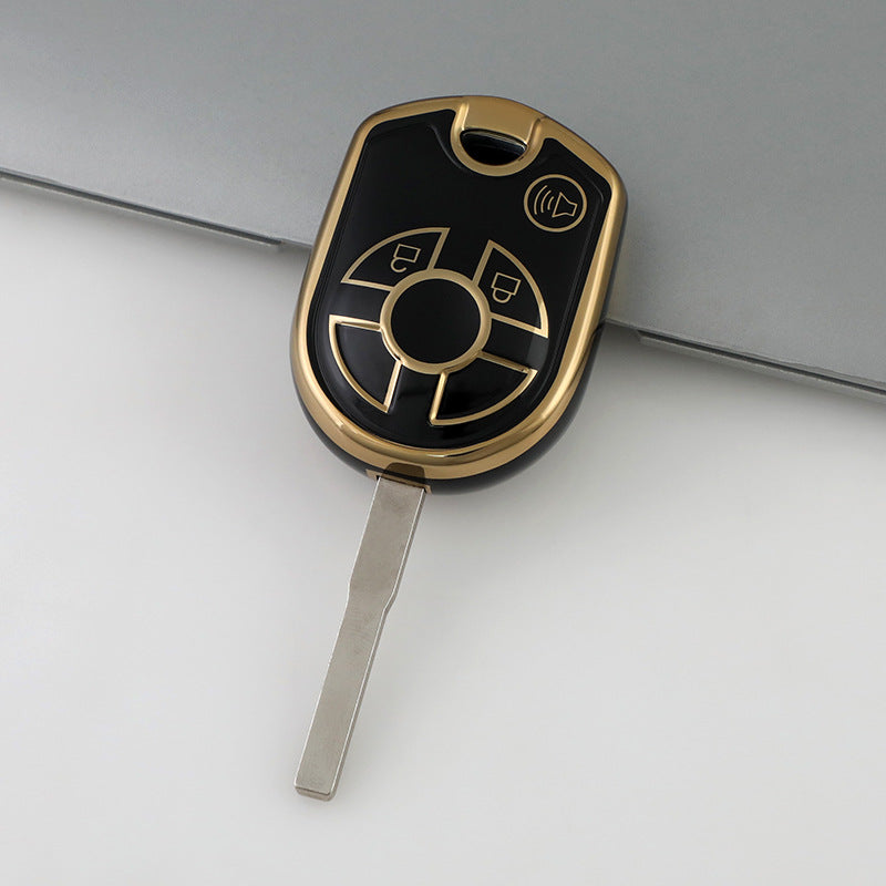 Ford Car Key Case Golden Edge