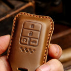 Honda CRV Lingpai XRV Civic Accord Guandao Fit Housse de clé de voiture en cuir 2,3,4,5,6 boutons