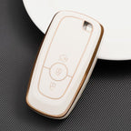 Carsine Ford Car Key Case Golden Edge White / Key case
