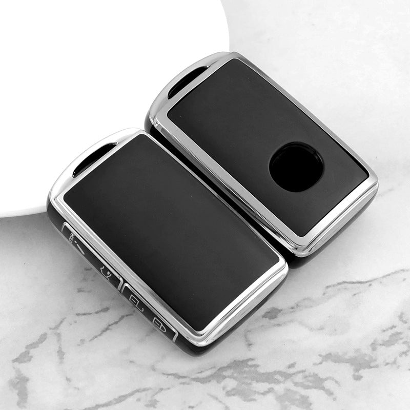 Carsine Mazda Car Key Cover Silver Edge Black / Key case