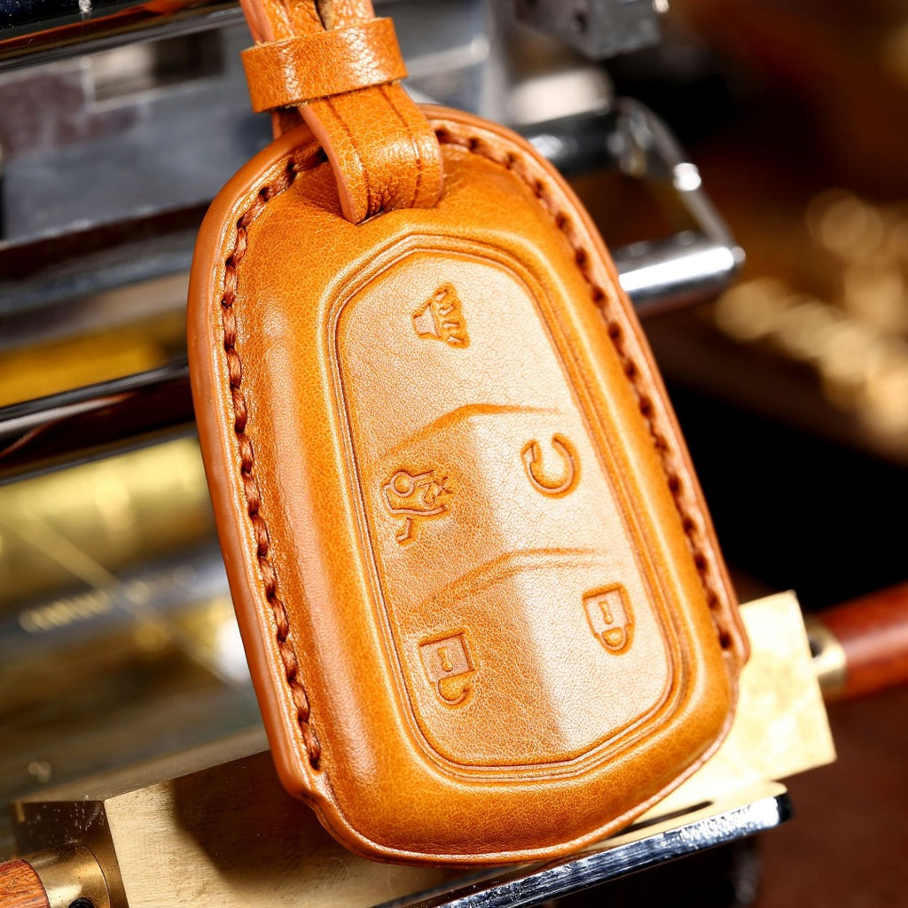 Étui de clé en cuir Cadillac - Protection haut de gamme pour tous les modèles