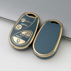 Étui à clés de voiture pour Nissan Sunny, Infiniti Sentra et Maxima, bord doré