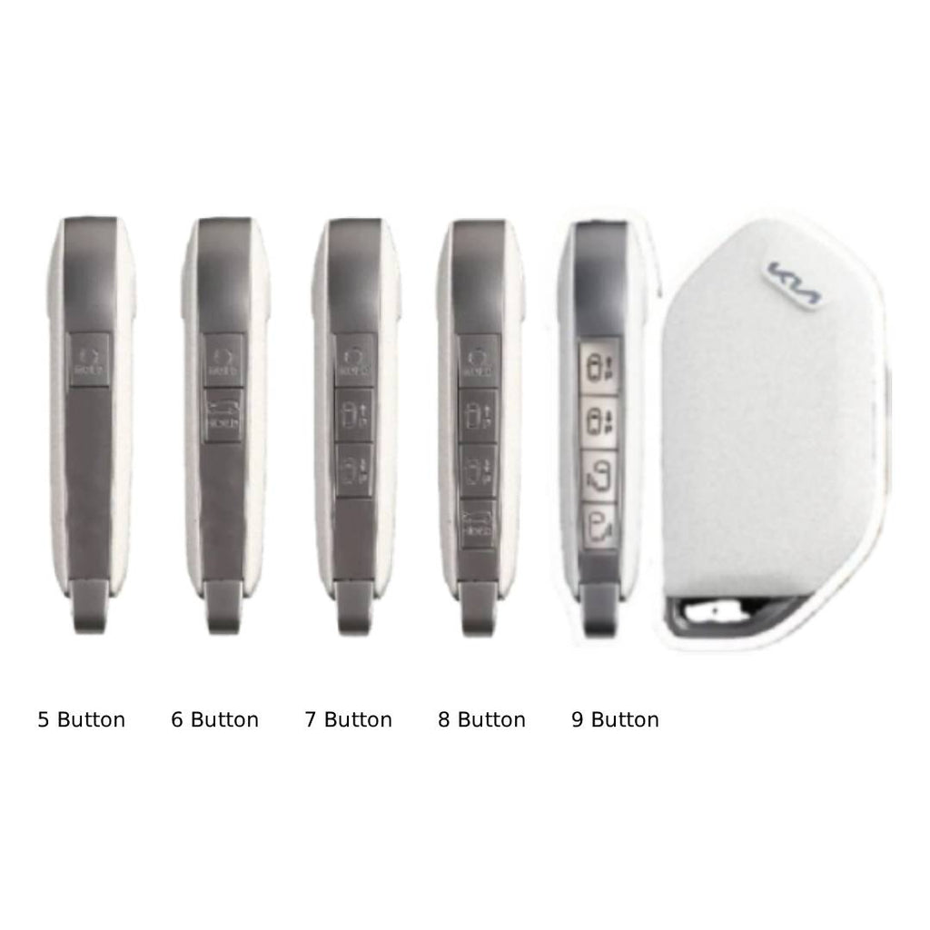 Kia Leder-Autoschlüsselhülle für 5, 6, 7, 8 und 9 Tasten