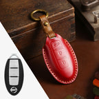 Nissan X-Trail Qashqai Tiida Teana Sylphy Leather Car Key Cover 2,3,4 Button