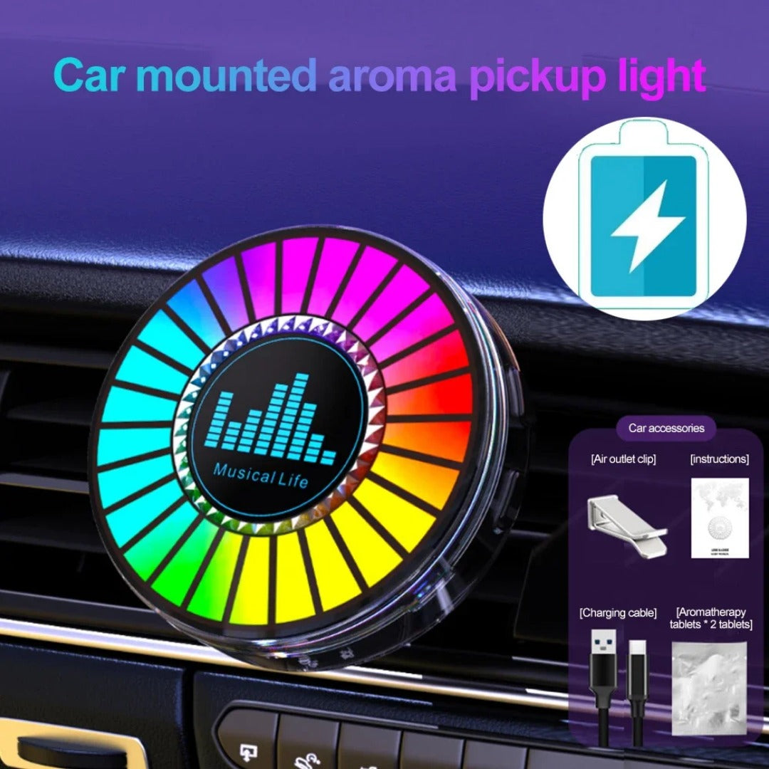 Car RGB Voice-controlled Music Atmosphere Light