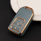 Carsine Honda Acura Car Key Case Golden Edge Grey / Key case