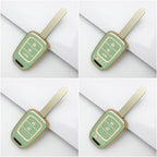 Carsine Honda Car Key Case Golden Edge green / 2+1buttons