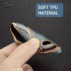 Carsine Audi Car Key Case Golden Edge